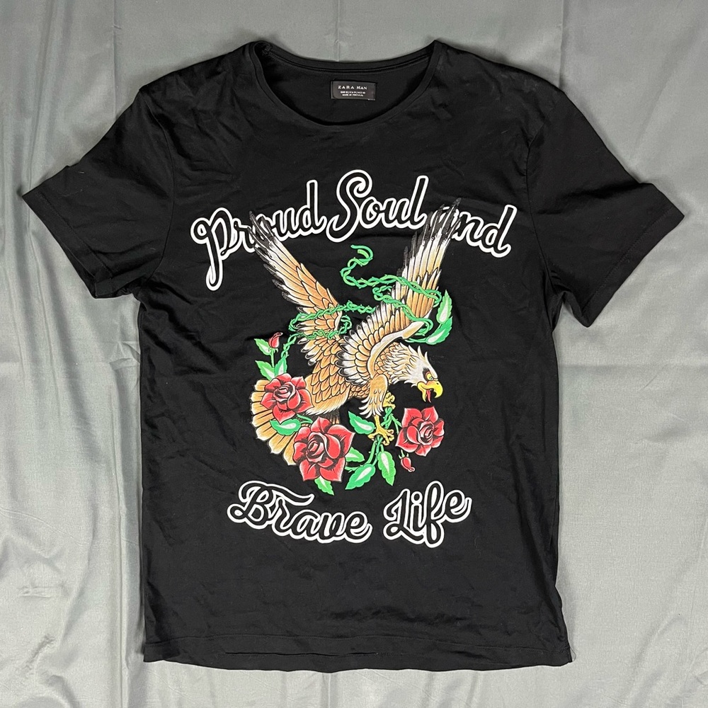 Zara Man Grapic Tee | Medium